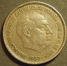 25 Pesetas Spain 1957 KM# 787